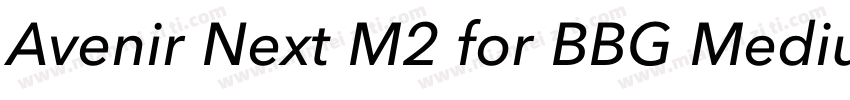 Avenir Next M2 for BBG Medium字体转换